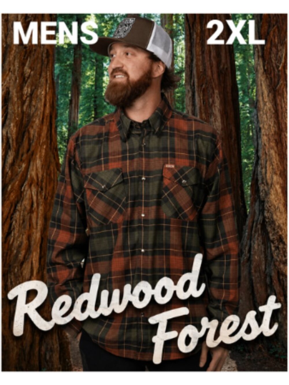 DIXXON Flannel REDWOOD FOREST Flannel Shirt - Men's 2XL